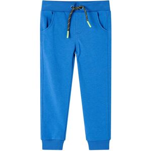 vidaXL Pantalones de chándal infantiles azul 104