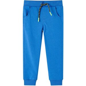 vidaXL Pantalones de chándal infantiles azul 140