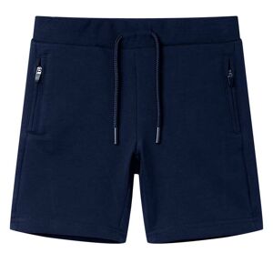 vidaXL Pantalón corto infantil azul marino 140