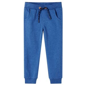 vidaXL Pantalones de chándal infantiles azul oscuro 140