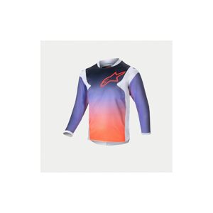 Camiseta Infantil Alpinestars Racer Hoen Gris Naranja Negro  3730124-924