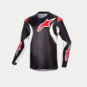 Camiseta Alpinestars Infantil Fluid Lucent Blanco Negro  3773724-12