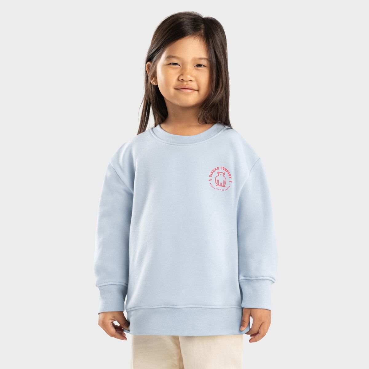 Sudadera sin Capucha con Cuello Redondo para Niñas Siroko Gummy-G (9-10 (140 cm))