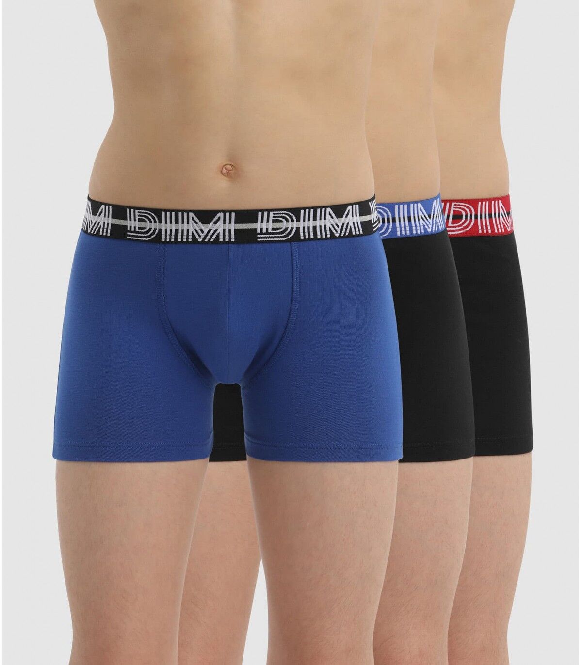 DIM. Pack 3 boxer Niño DIM 3096P/S AZUL/NEGRO 6 Surtido