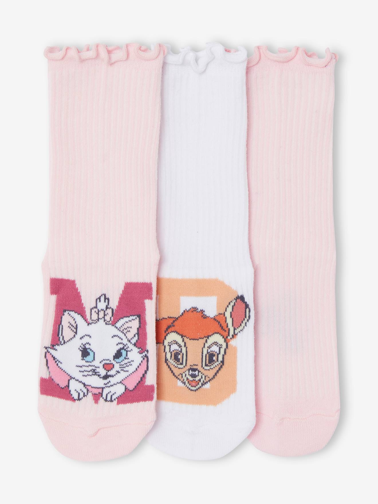 ANIMALES DE DISNEY Pack de 3 pares de calcetines Disney® Animales rosa rosa pálido