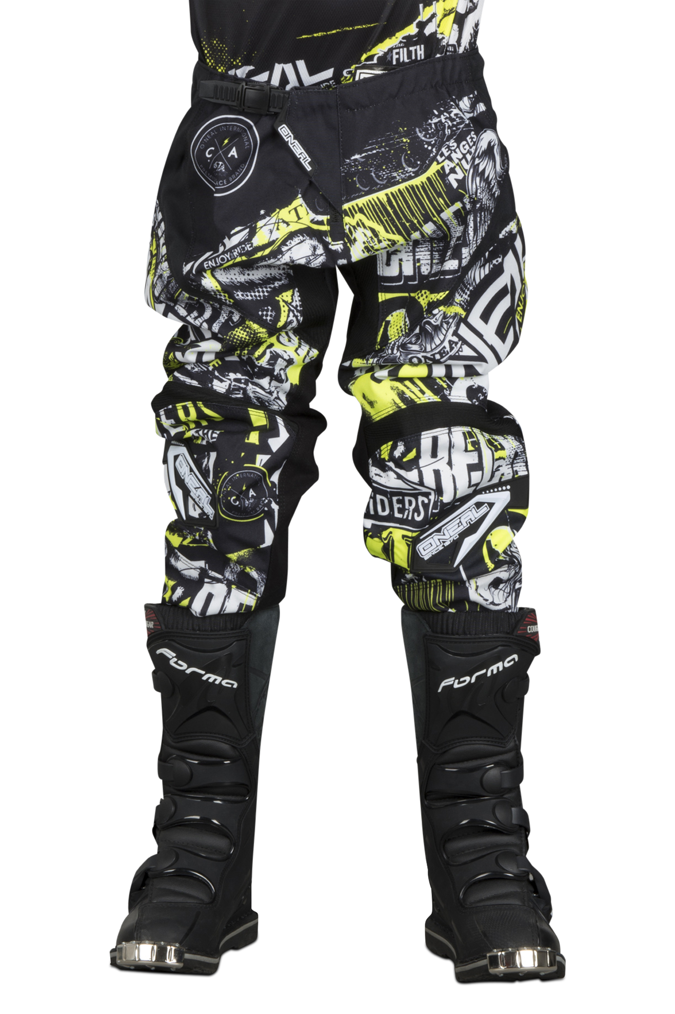 O'Neal Pantalones de Cross  Element Attack Niño Negro-HiVis