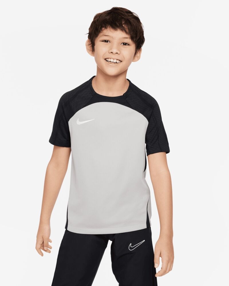 Maillot Nike Dri-Fit Strike III pour Enfant Couleur : Pewter Grey/Black/Black/White Taille : L
