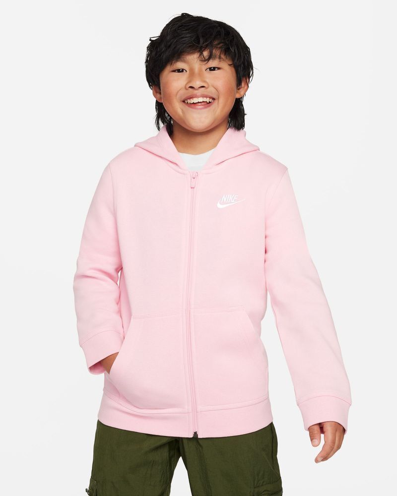 Sudadera con zip y capucha Nike Sportswear Club Rosa Niño - BV3699-690