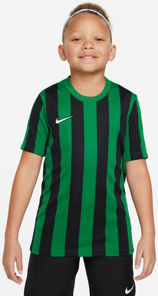 Camiseta Nike Striped Division IV Verde y Negro para Niño - CW3819-302