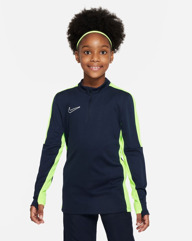Sudadera Nike Academy 23 Azul Marino y Amarillo Fluorescente para Niño - DR1356-452