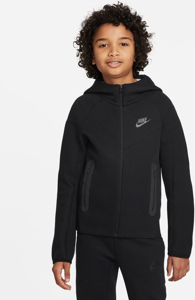 Sudadera con zip y capucha Nike Sportswear Tech Fleece Negro Niño - FD3285-010