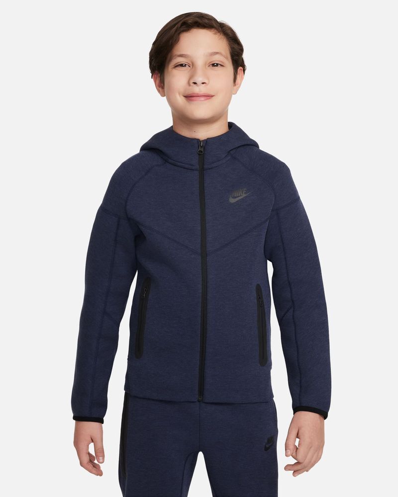 Sudadera con zip y capucha Nike Sportswear Tech Fleece Azul Marino Niño - FD3285-473