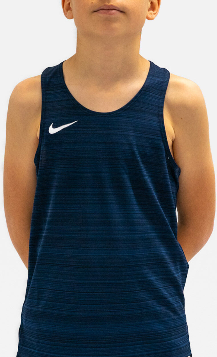 Camiseta sin mangas de running Nike Stock Azul Marino para Niño - NT0302-451