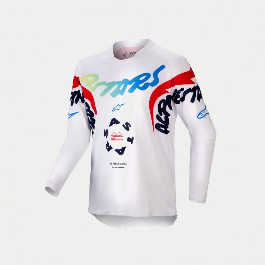 Camiseta Alpinestars Infantil Racer Hana Blanco Multicolor  3778324-258