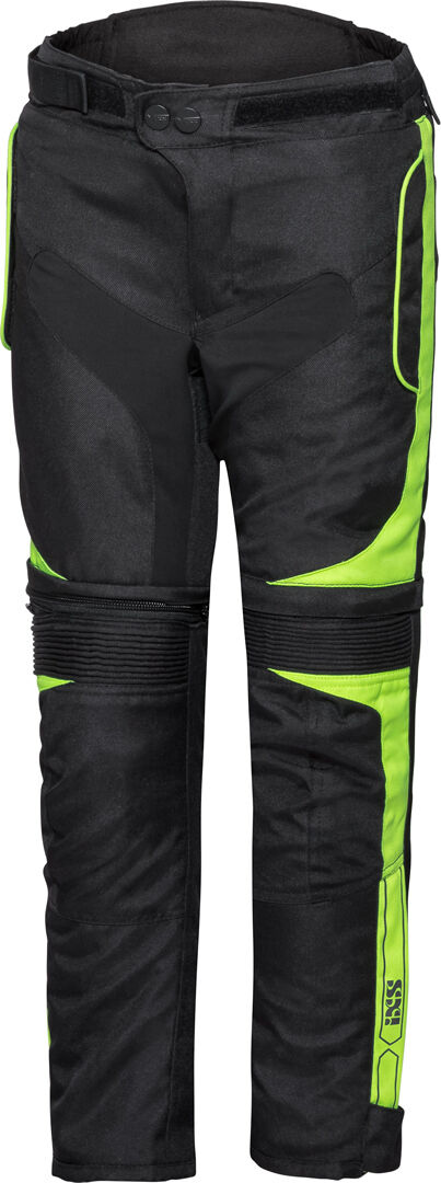 IXS Tour ST 1.0 Niños pantalones textil de la motocicleta - Negro Amarillo (158 164)