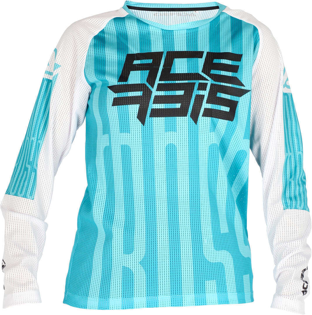 Acerbis MX J-Windy 5 Maillot de motocross para niños - Blanco Verde