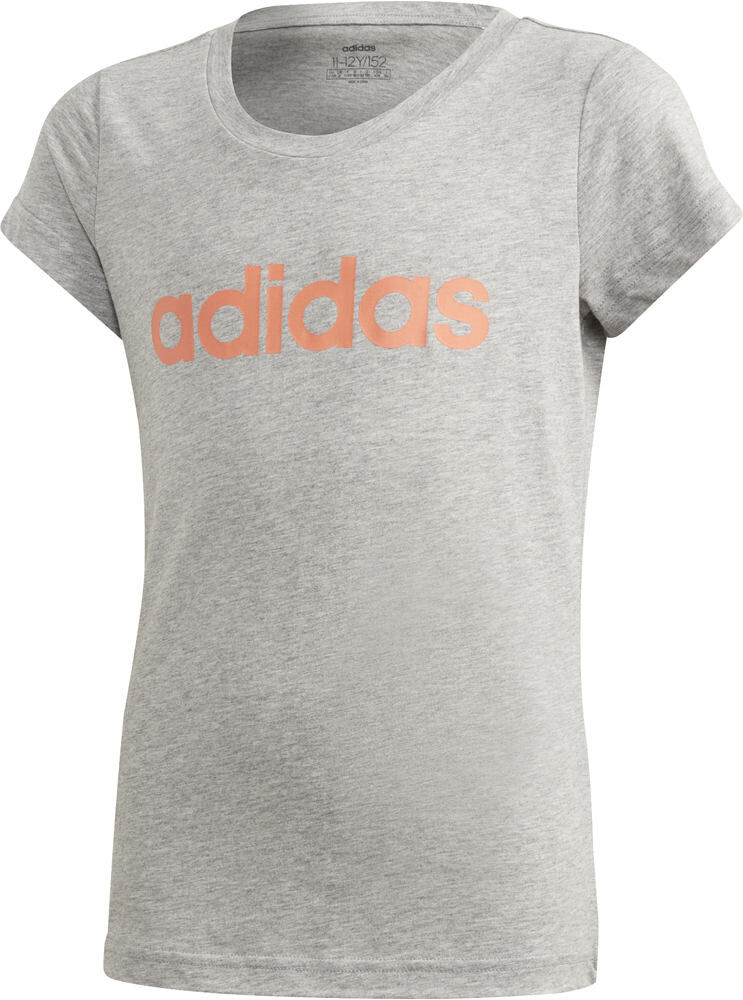 Adidas essentials linear camiseta manga corta niña Gris (140)