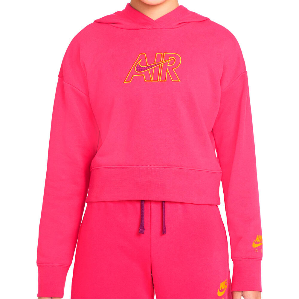 Nike sportswear air sudadera niña Rosa (M)