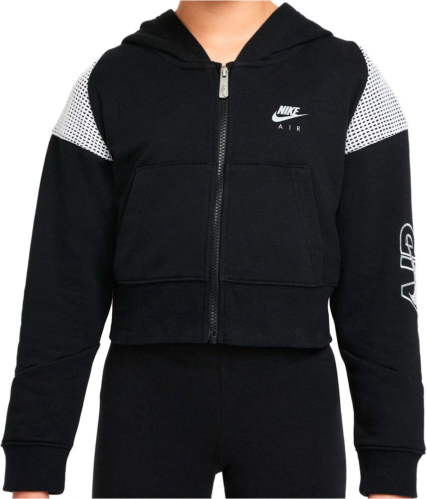 Nike sportswear air sudadera niña Negro (M)