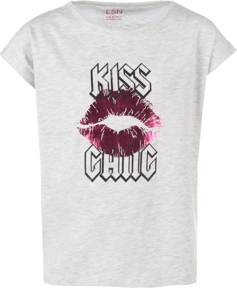 Losan labios camiseta manga corta niña Gris (8)