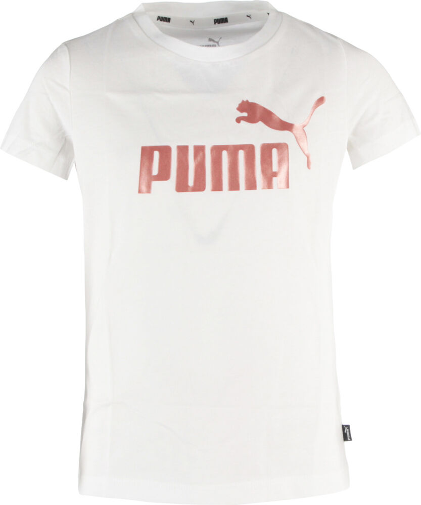 Puma ess logo tee camiseta manga corta niña Blanco (140)