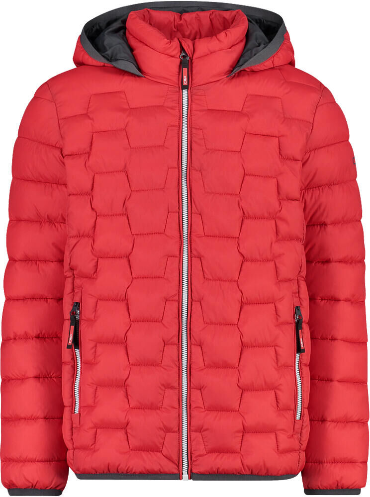 Cmp kid jacket fix hood forro polar niño Rojo (152)