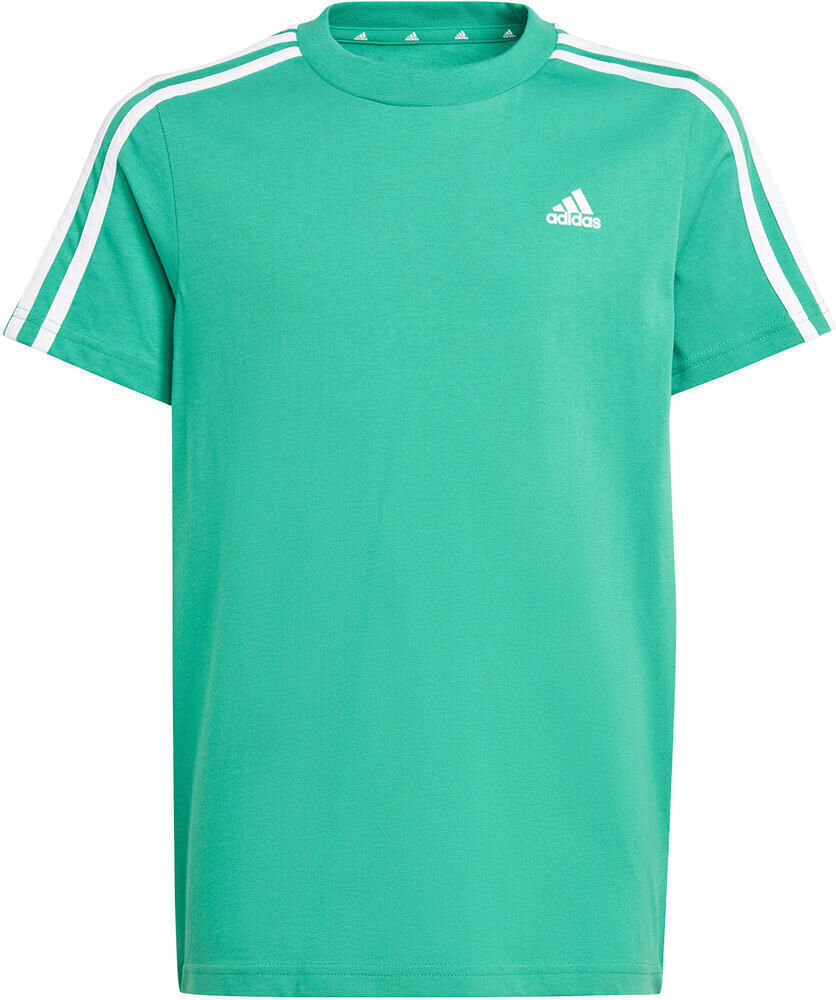 Adidas essentials cotton 3 bandas camiseta manga corta niño Verde (140)