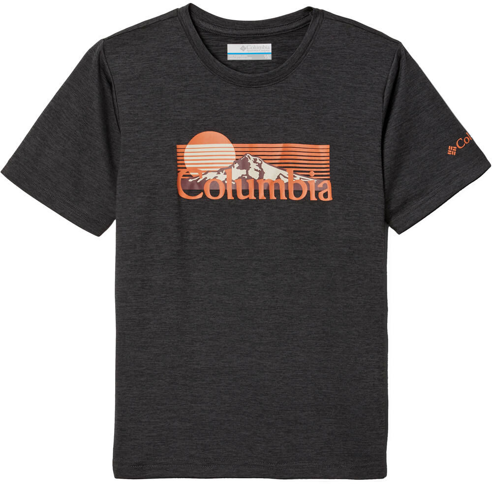 Columbia mount echo camiseta montaña manga corta niño Negro (M)