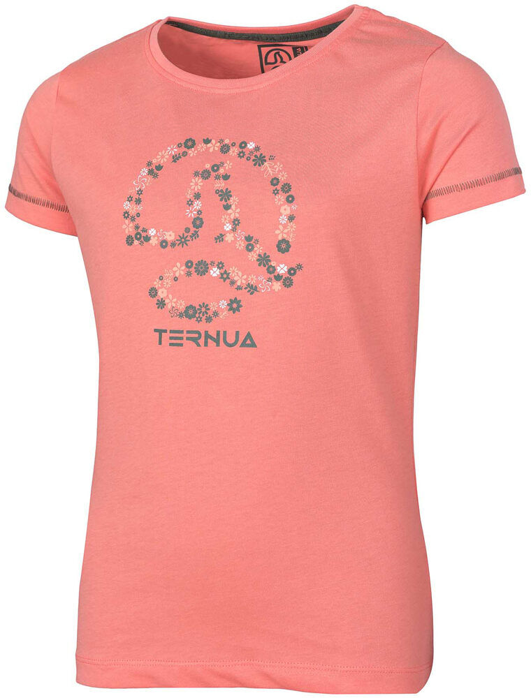 Ternua flowe camiseta montaña manga corta niño Rosa (16)