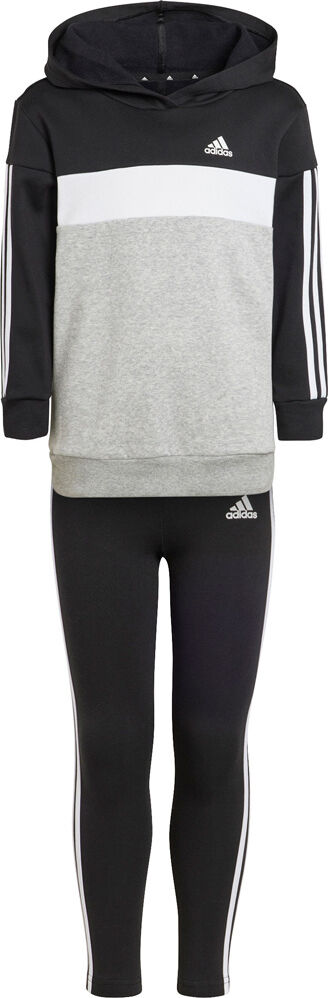 Adidas tiberio colorblock fleece 3 bandas chándal junior Negro (128)