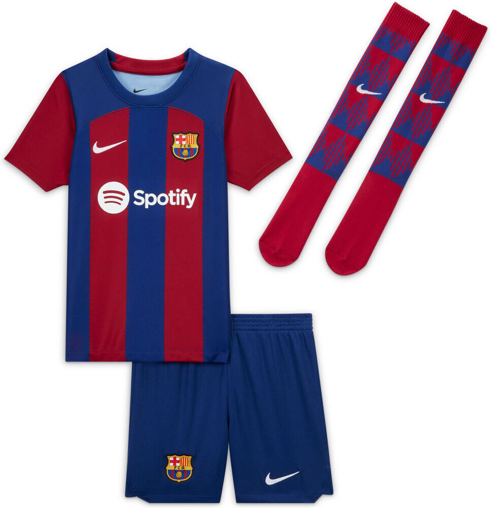 Nike kit infantil barcelona 23/24 primera equipacion equipación fútbol niño  (M)