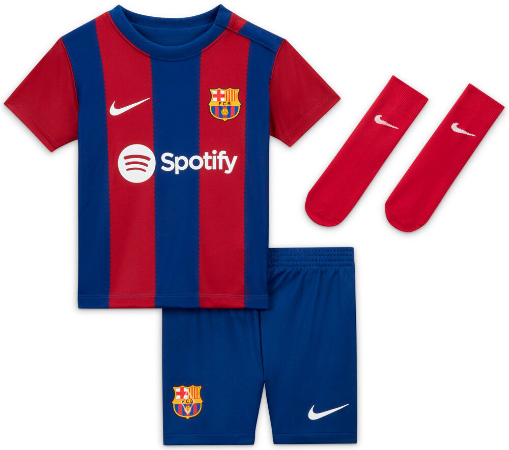 Nike kit bebe barcelona 24 primera equipacion equipación fútbol niño  (18-24)