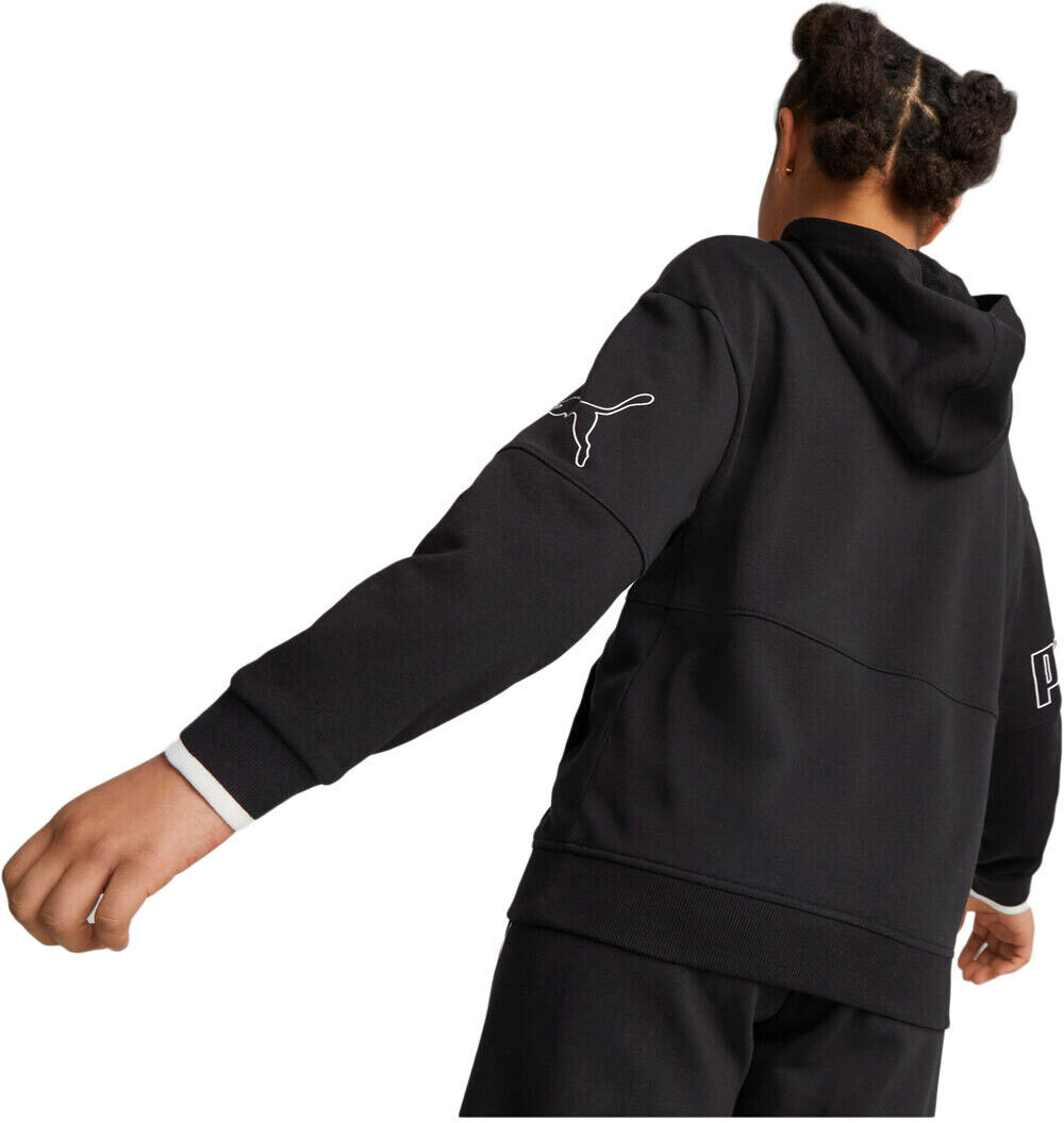 Puma power colorblock sudadera niña Negro (152)