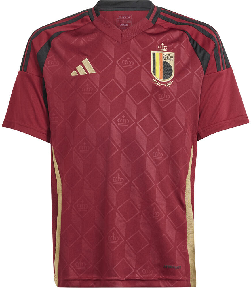 Adidas belgica euro 24 segunda equipacion camiseta de fútbol oficiales niño  (140)