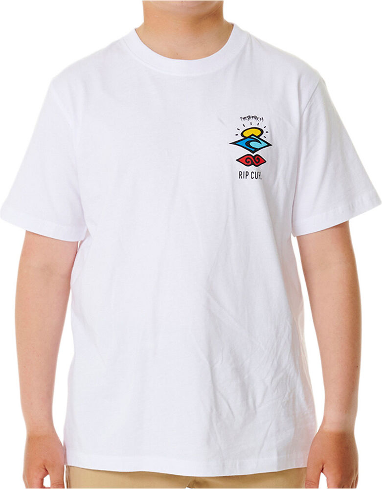 Rip Curl search icon camiseta manga corta niño Blanco (8)