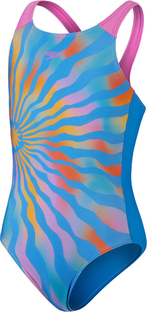 Speedo girls printed pulseback bañador natación niña Azul (11-12)