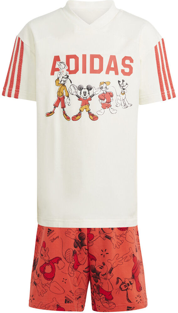 Adidas disney mickey mouse conjunto junior Blanco (116)