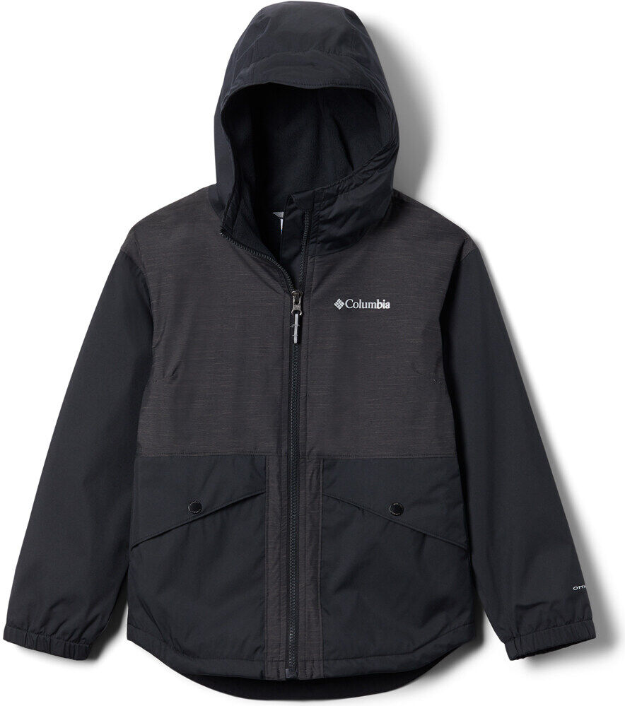 Columbia rainy trails chaqueta impermeable niño Negro (XS)