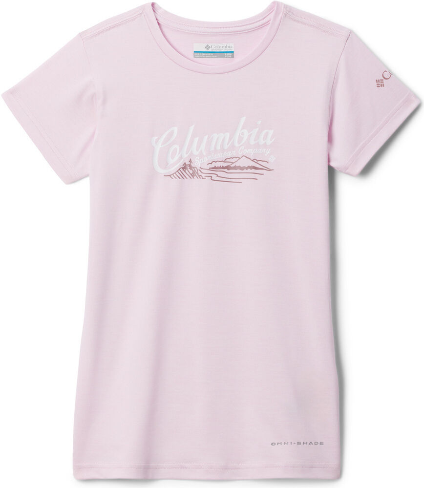 Columbia mission peak camiseta montaña manga corta niño Rosa (L)