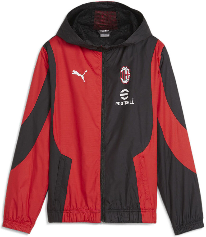 Puma milan 23/24 prematch sudadera entrenamiento fútbol niño Negro (164)