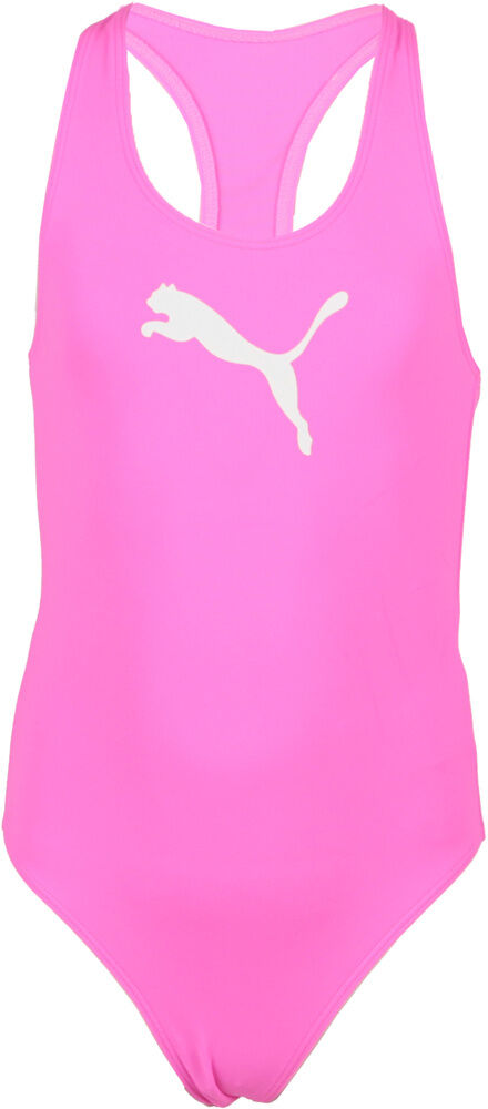 Puma racerback swimsuit 10 bañador natación niña Rosa (M)