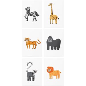 TATTonMe AR Set African Animals tatouage pour enfant 3 y+ 6 pcs