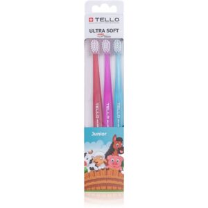 TELLO 4480 Junior 3pack brosse à dents pour enfants 3 pcs