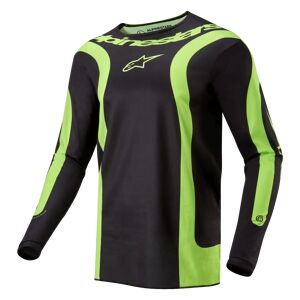 Alpinestars 2024 Fluid Lurv Jersey Black/yellow Fluo - Publicité