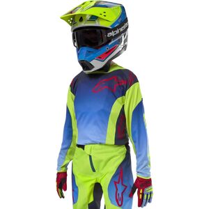 Alpinestars Jeune 2024 Racer Hoen Jersey Yellow Fluo/blue Night/navy, Taille: XL - Publicité