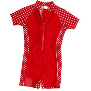 PLAYSHOES Tenue de bain fille 1 pièce Protection UV rouge à pois 110/116