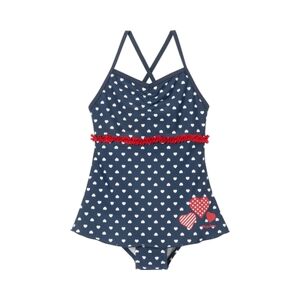 Playshoes Maillot de bain enfant 1 pièce anti-UV jupe coeurs 110/116