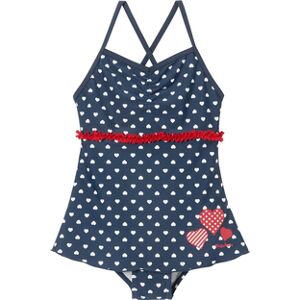 Playshoes Maillot de bain enfant 1 pièce anti-UV jupe coeurs