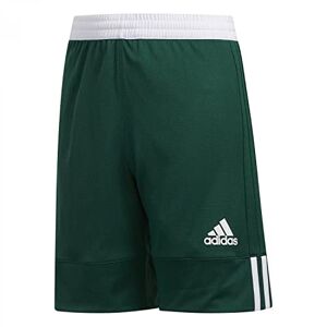 Adidas 3G SPEE REV SHR Shorts de Sport Enfant Dark Green/White FR : M (Taille Fabricant : 910Y) - Publicité