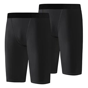 WISREMT Jeunes garçons Short de Compression, Spandex Athlétique Enfants Course à Pied sous-vêtements de Compression Couche de Base Sportive - Publicité